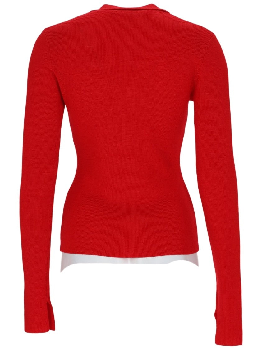 Ganni Slim-Fit Wool Knit Top