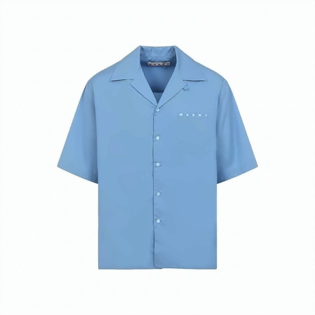 Marni Relaxed Fit Blue Short-Sleeve Shirt