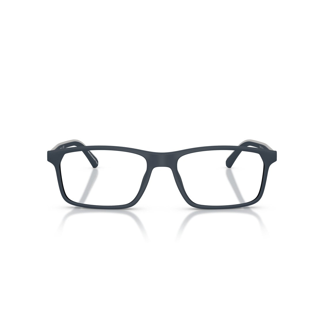 Emporio Armani 0Ea3266u Rectangular Matte Black Eyeglass Frames With Subtle Branding
