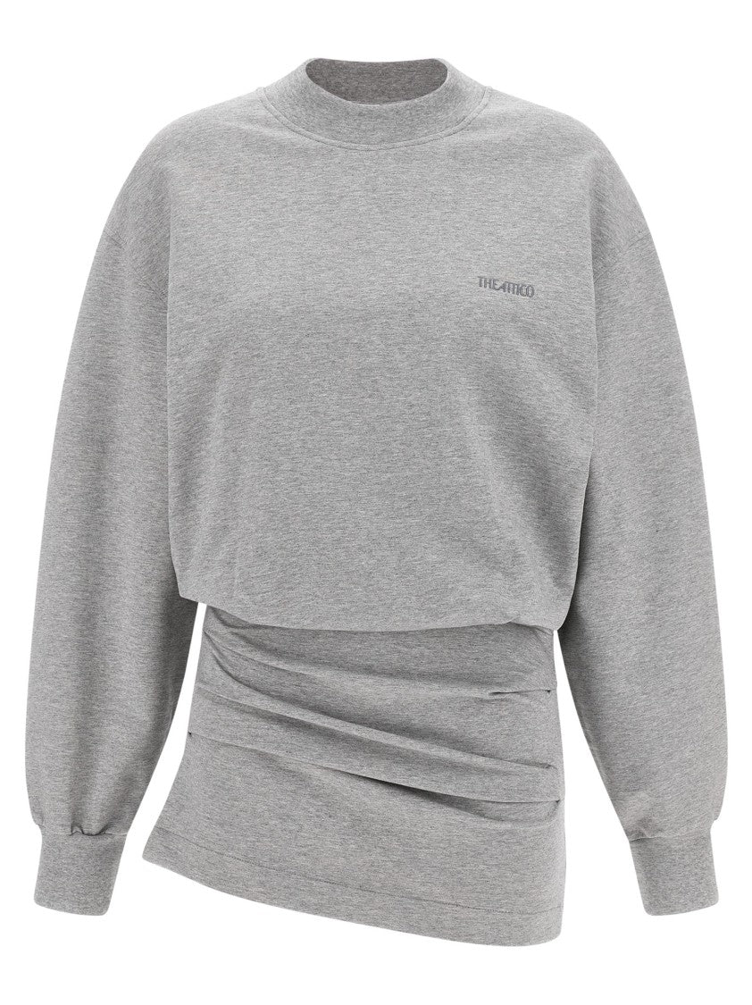 The Attico Mélange Sweatshirt Dress