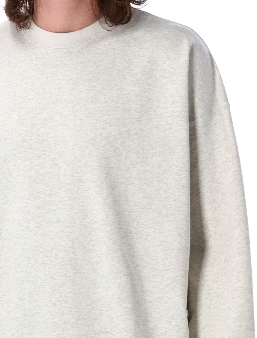 Y-3 French Terry Sweatshirt With Subtle Logo Detail