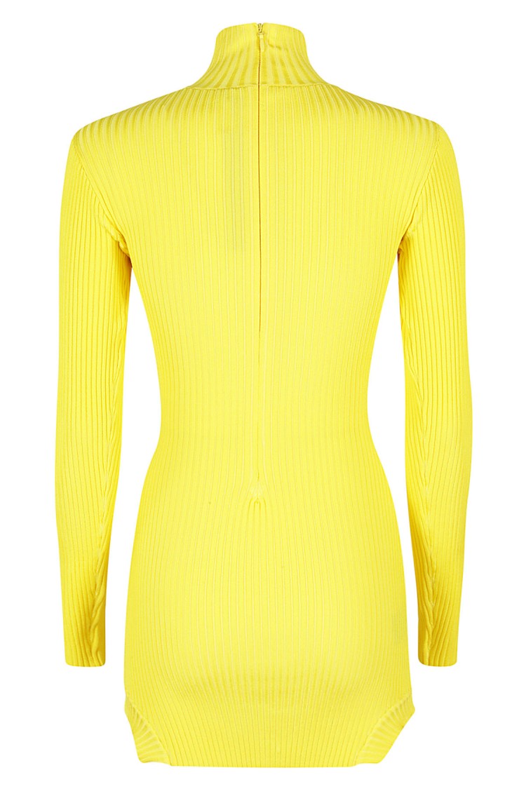 David Koma Ribbed Knit Mini Dress