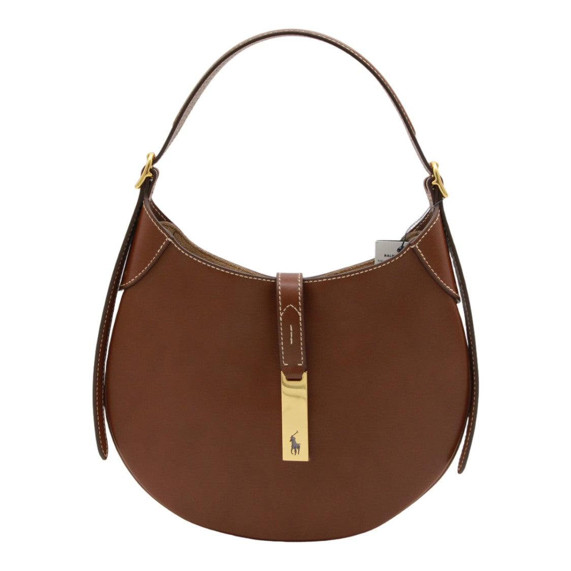 Polo Ralph Lauren Brown Rounded Minimalist Shoulder Bag