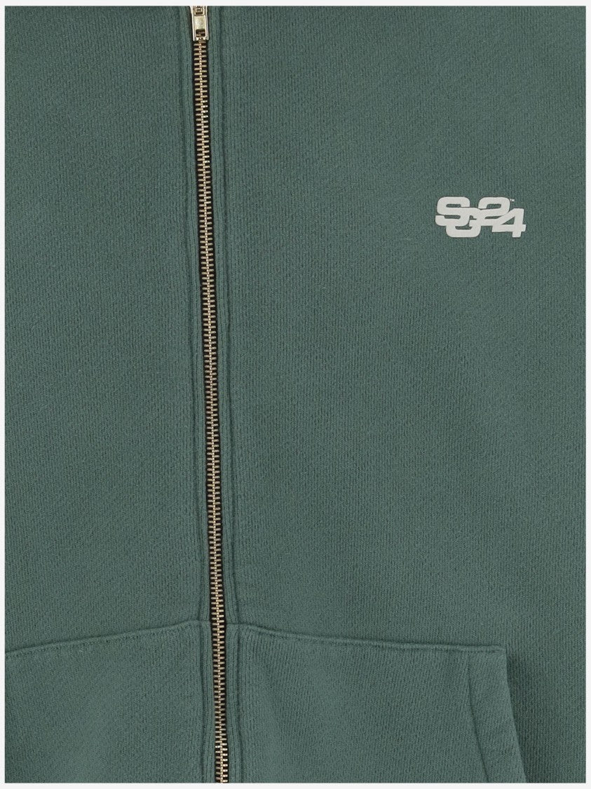 Summer Games Color-Block Cotton Hoodie With Front Logo