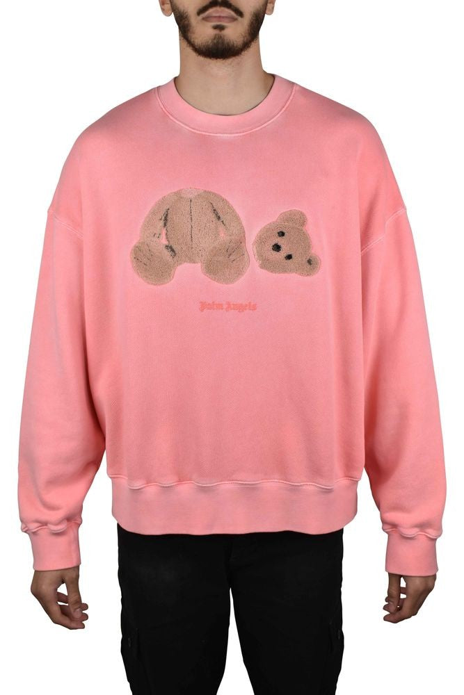 Palm Angels Pink Cotton Sweatshirt