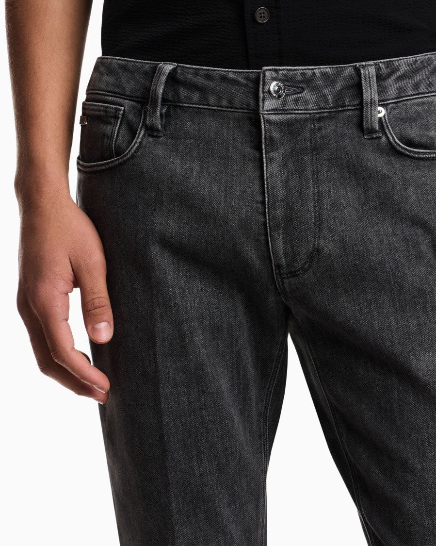 Emporio Armani Low Waist Slim-Fit Jeans With Five-Pocket Design