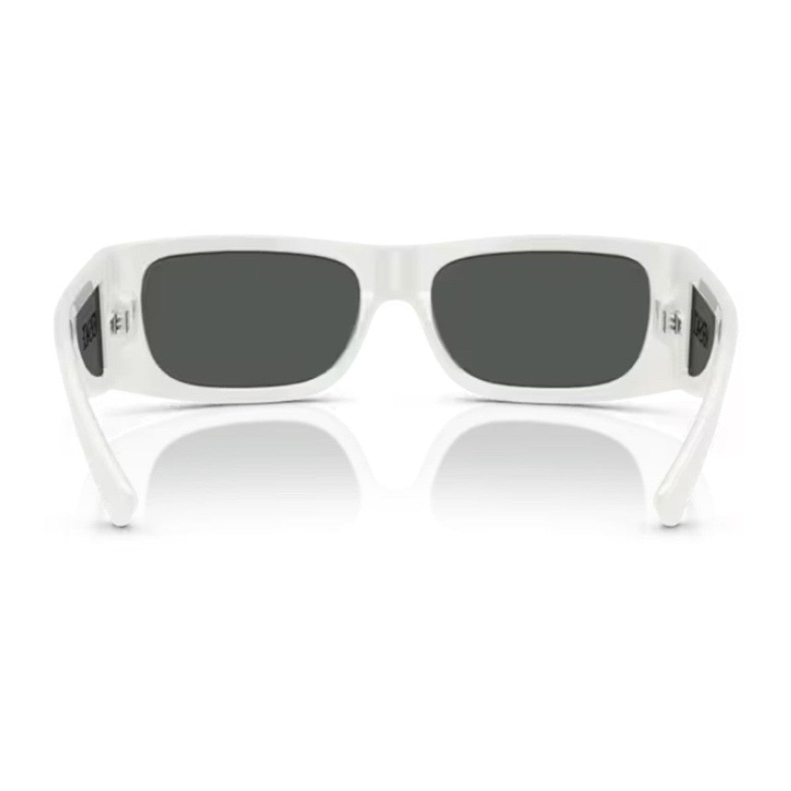 Versace White 0Ve4482 Lens Logo Injected Rectangular Sunglasses