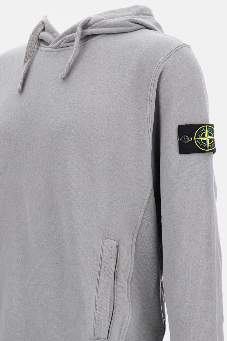 Stone Island Hooded Sweatshirt With Logo Detail
