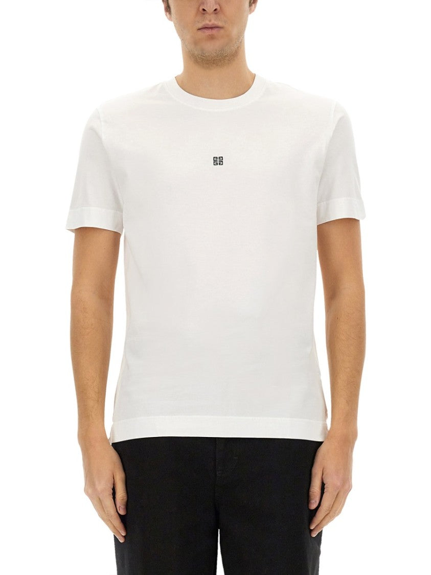 Givenchy 4G Embroidered White T-Shirt