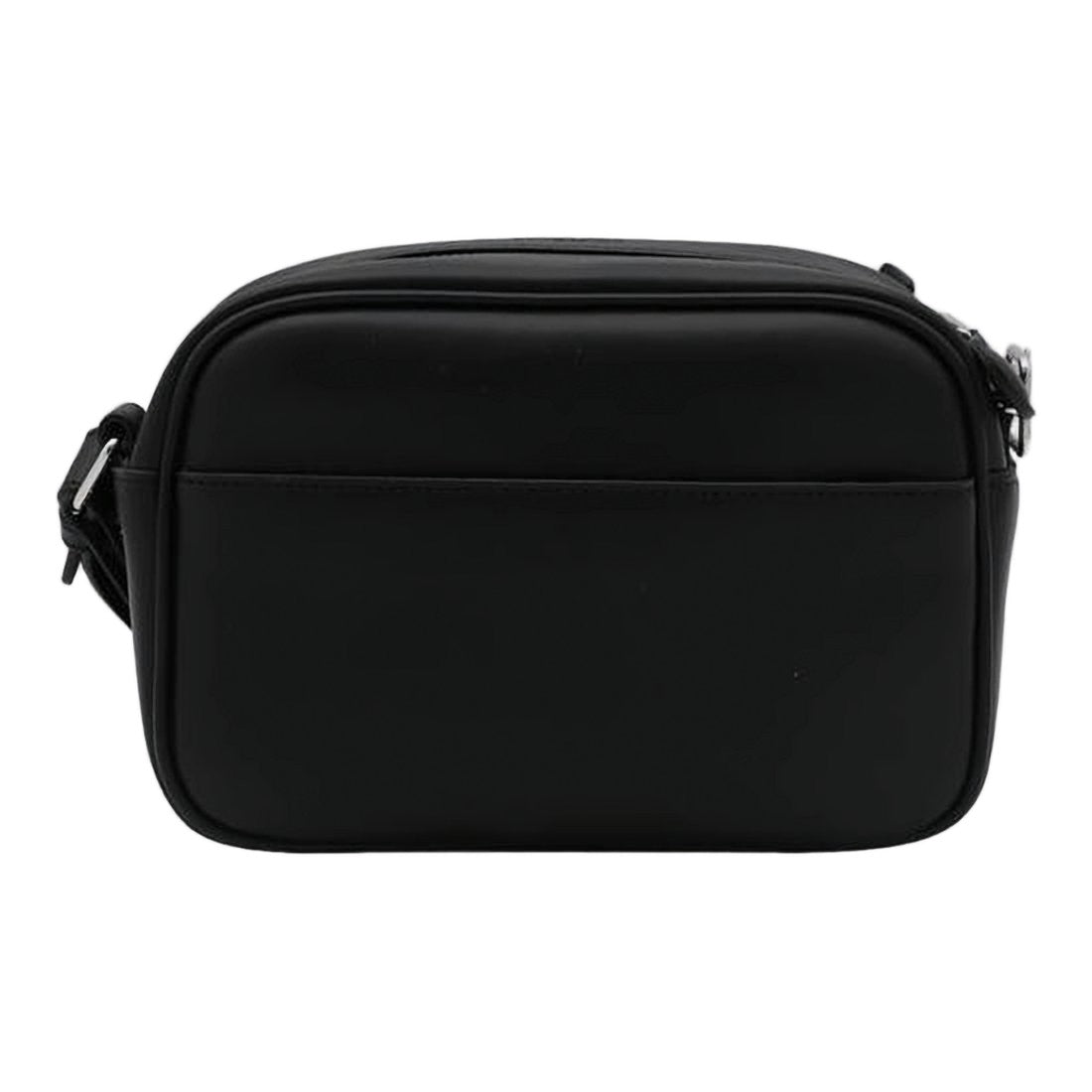Courrèges Compact Black Calf Leather Crossbody Bag