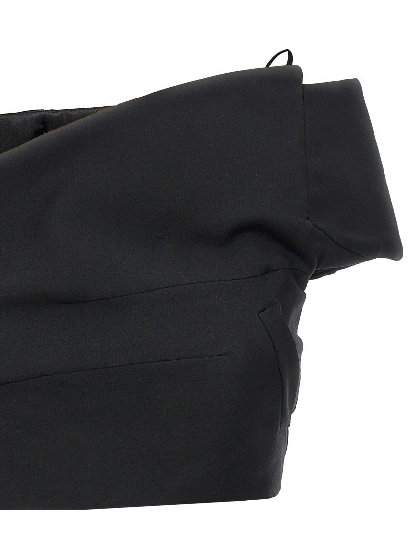 Mcqueen Crop Lapel Corset' Top