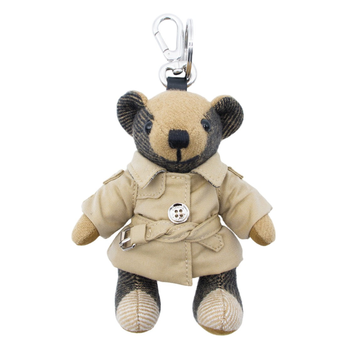 Burberry Miniature Teddy Bear Keychain In Trench Coat