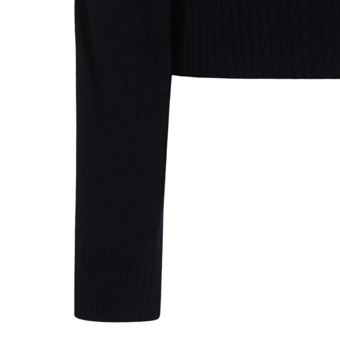 Allude Fitted Ribbed Crewneck Sweater