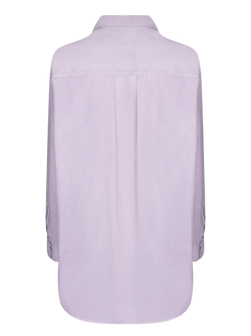 Quira Long Sleeve Shirt With Refined Collar And Fabric