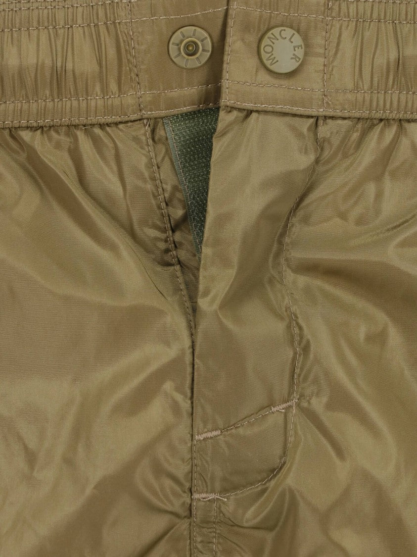 Moncler Olive Green Mid-Rise Swim Shorts