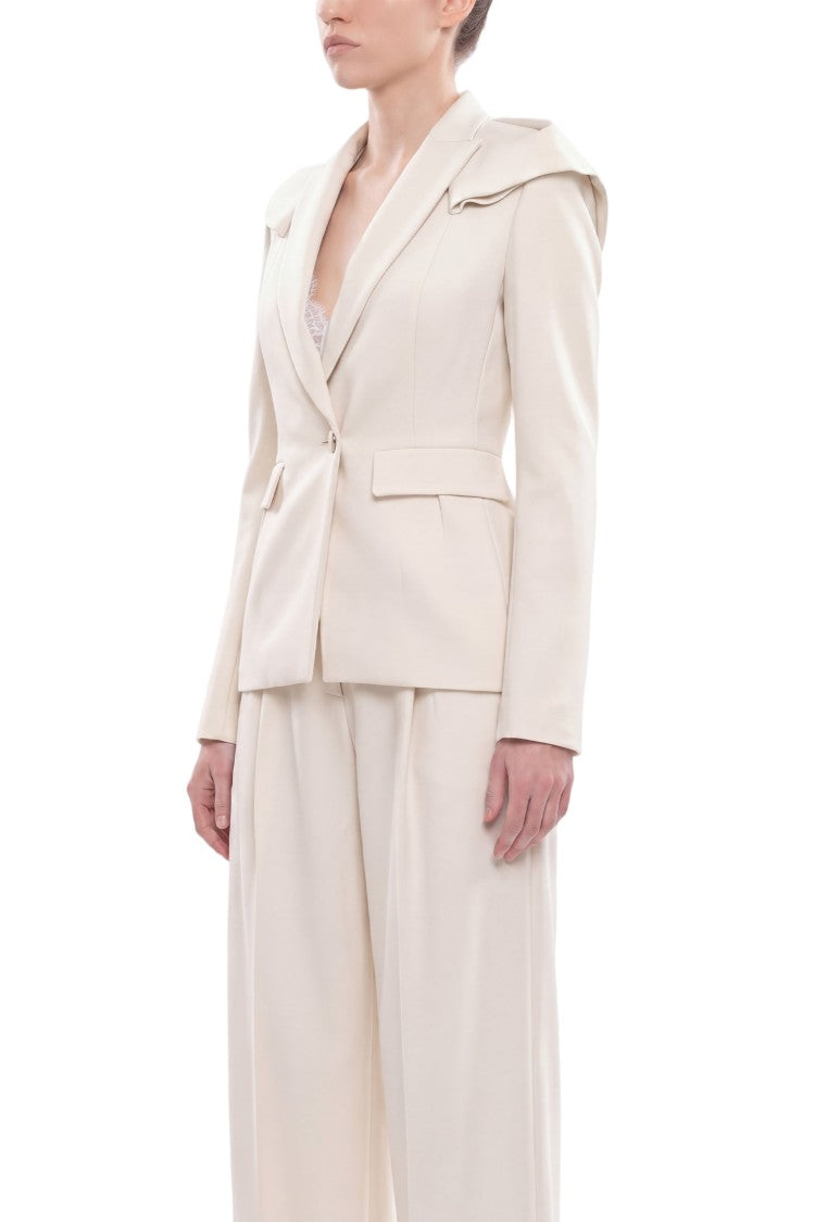 Saiid Kobeisy Ruffled Tailored Jacket