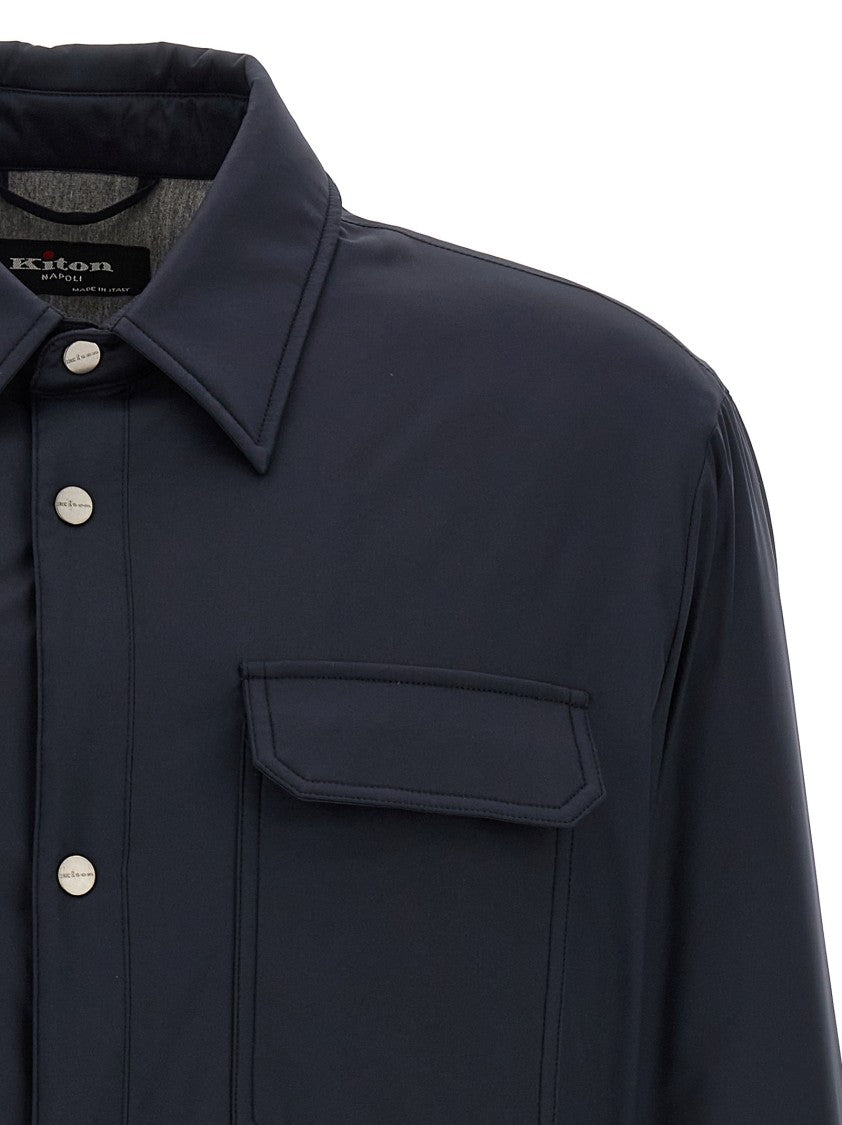 Kiton Padded Technical Fabric Overshirt