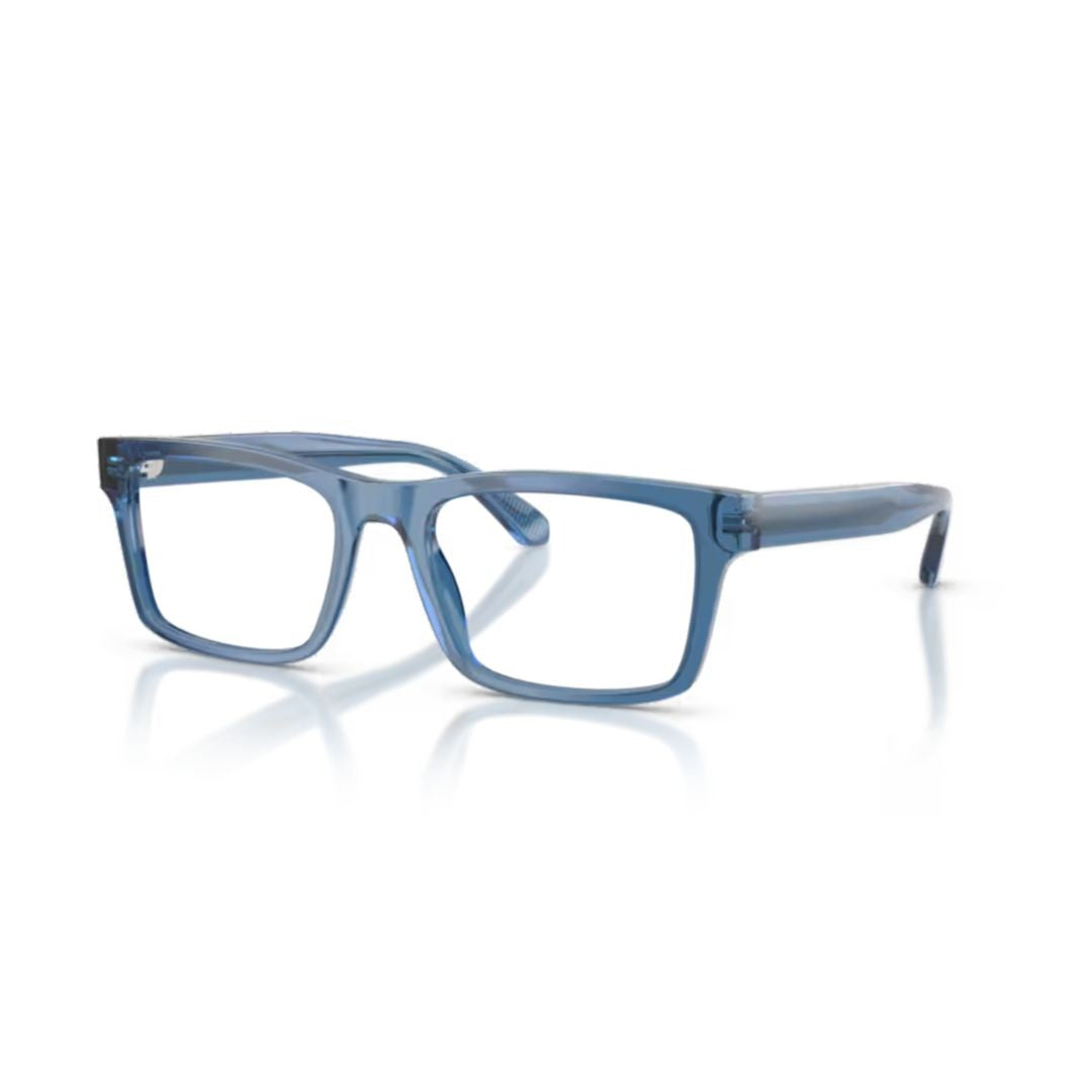 Emporio Armani 0Ea3254 Translucent Acetate Rectangular Eyeglass Frames