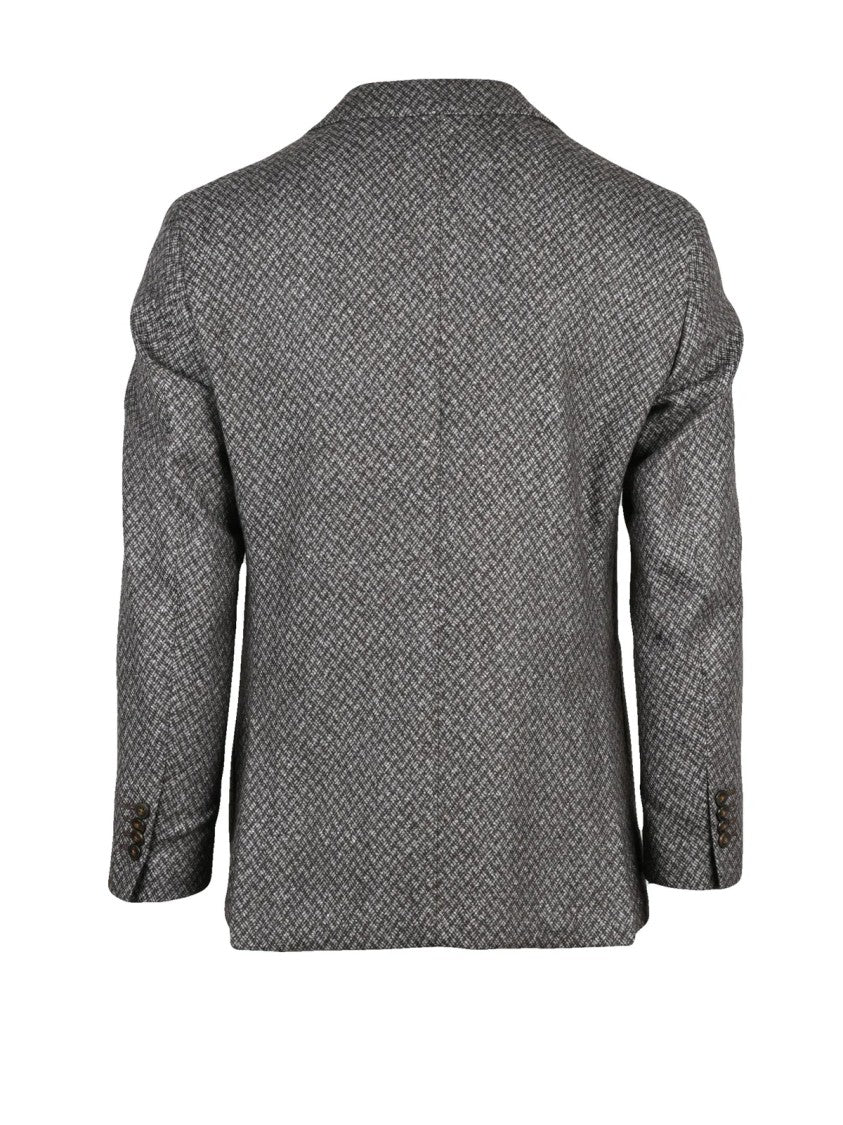 L.B.M. 1911 Herringbone Pattern Wool-Silk-Cashmere Jacket By L.B.M. 1911