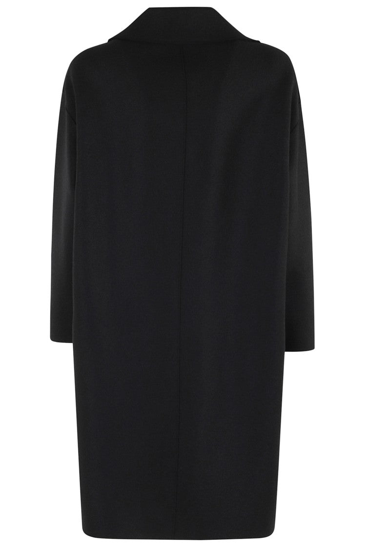 Harris Wharf London Dropped Shoulder Coat In Pressed Wool