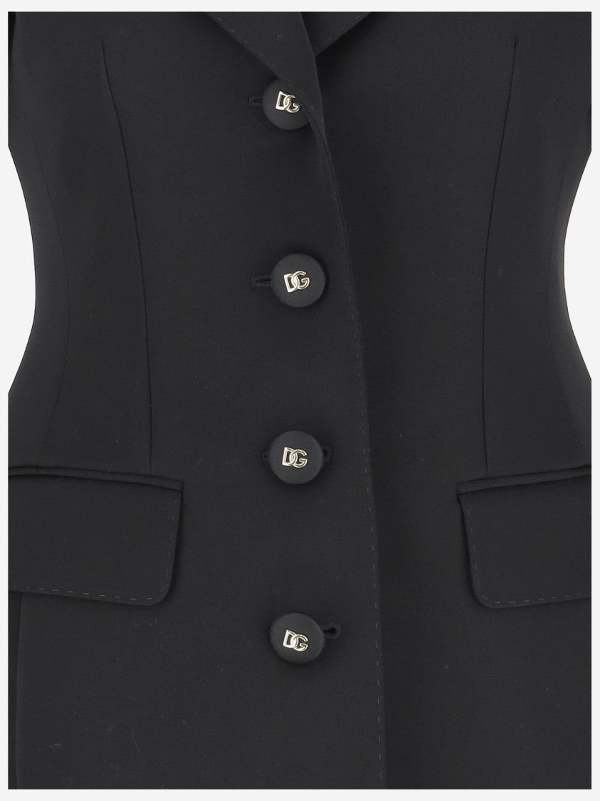 Dolce & Gabbana Dolce Single Breasted Wool Jacket