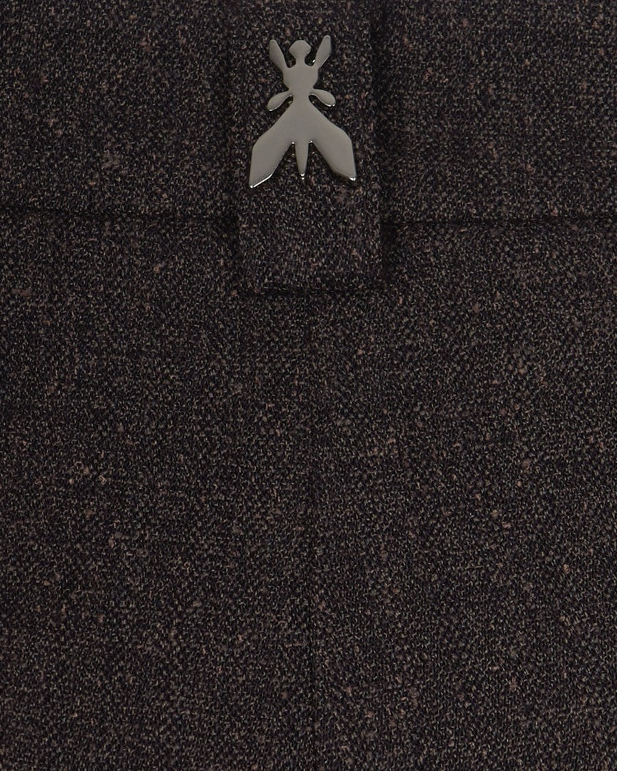 Patrizia Pepe Structured Wide-Leg Pants With Textured Detail