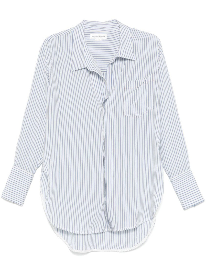 Victoria Beckham Classic Button-Up White Shirt