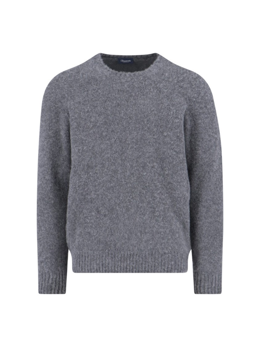 Drumohr Cashmere Sweater, Grey, Crew Neck