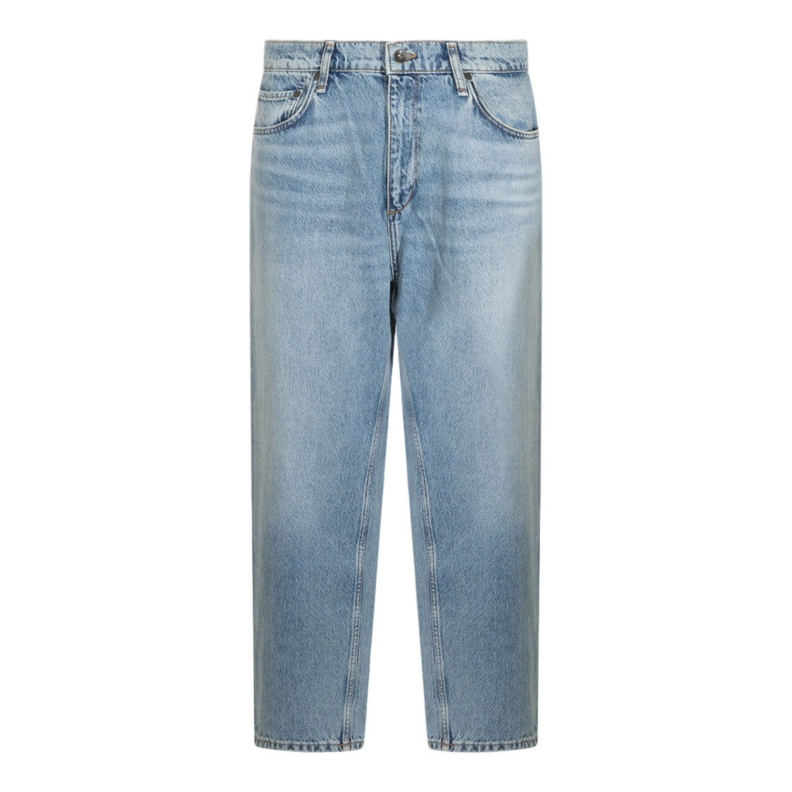 Rag & Bone Straight-Leg Denim Jeans With Mid-Rise Waist And Subtle Distressing