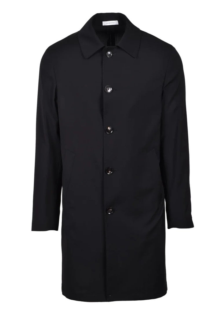 Alberto La Torre Virgin Wool Duster Coat - Black