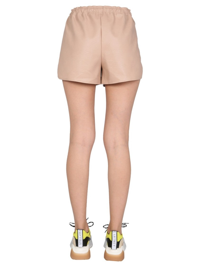 Stella Mccartney Sporty Faux Leather Shorts
