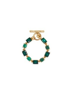 Oscar De La Renta Malachite Tennis Bracelet