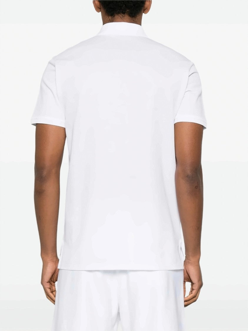 Givenchy White Short-Sleeve Polo Shirt With Button Fastening And Chest Pocket