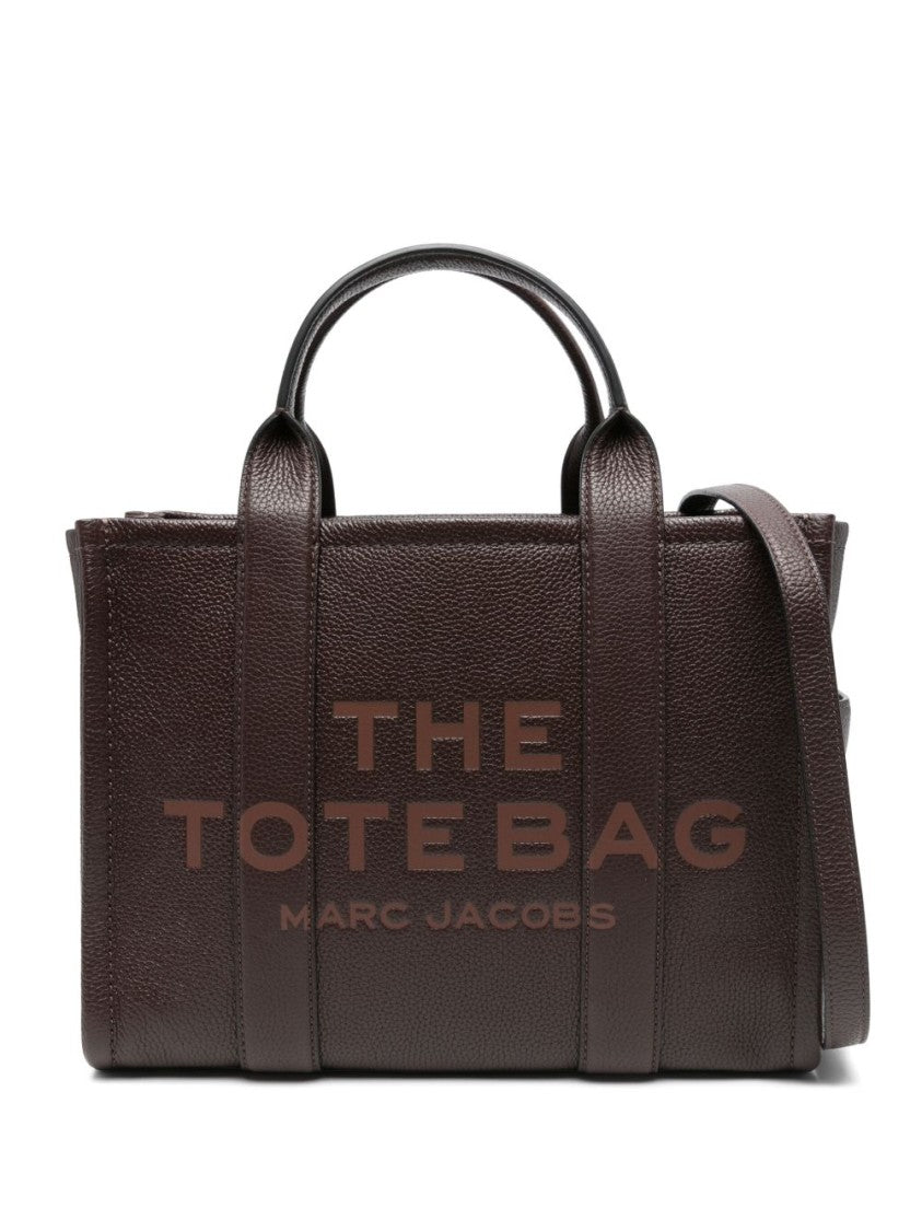 Marc Jacobs Brown Hammered Texture Leather Tote Bag