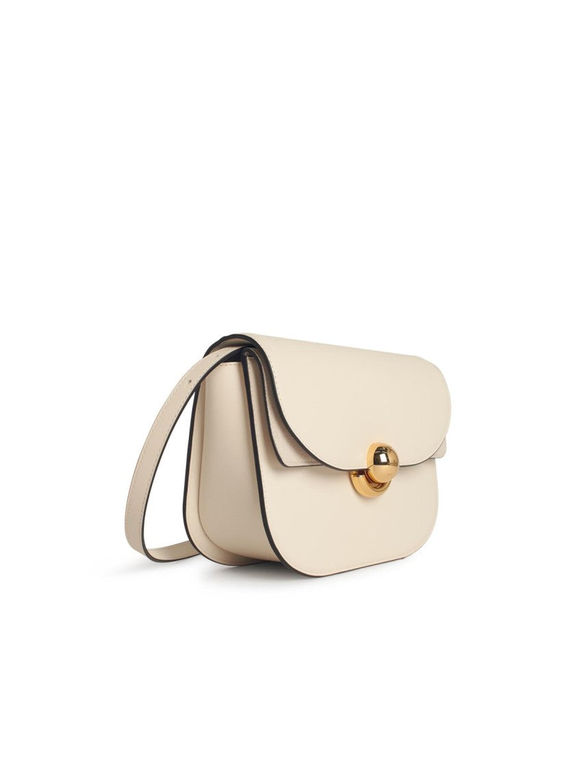 Furla 'Sfera' Small Cream Leather Crossbody Bag