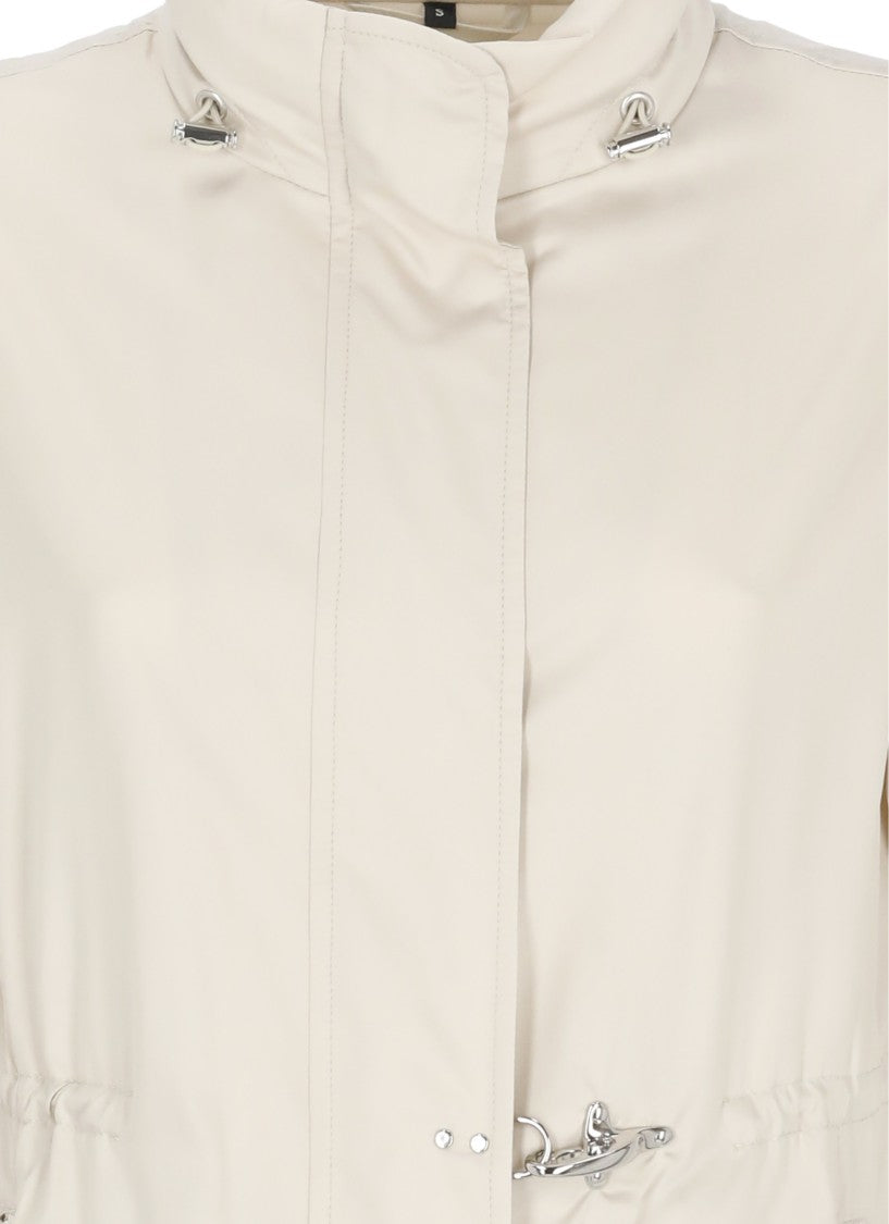 Fay Beige Waterproof Hook-Fastening Jacket