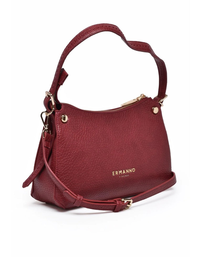 Ermanno Firenze Red Polyurethane Unity Shoulder Bag