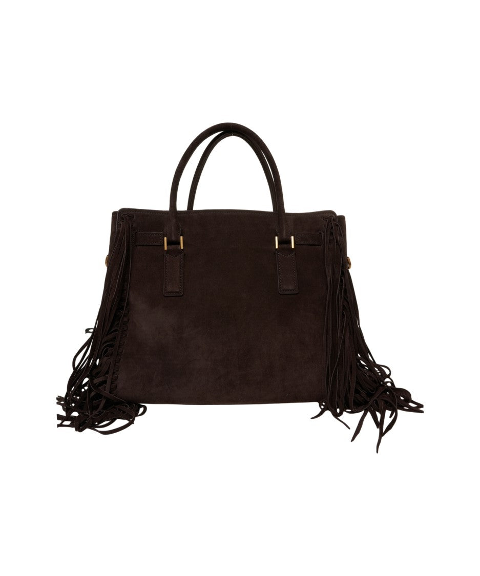 Michael Kors Fringe-Detail Suede Shopper