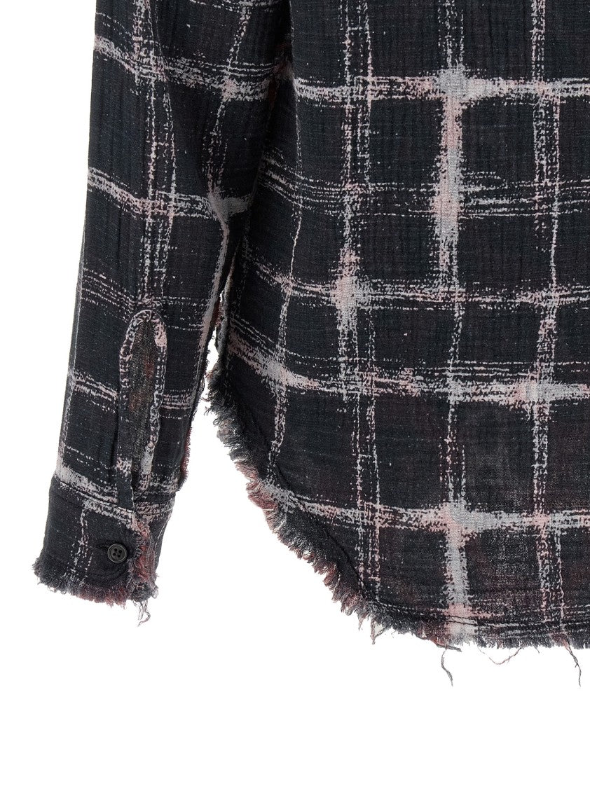 R13 Fringed Hem Reversible Shirt
