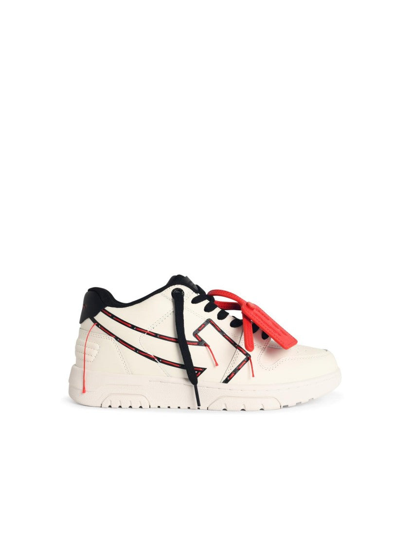 Off-White White 'Ooo Printed&Stitched Arrow' Sneakers