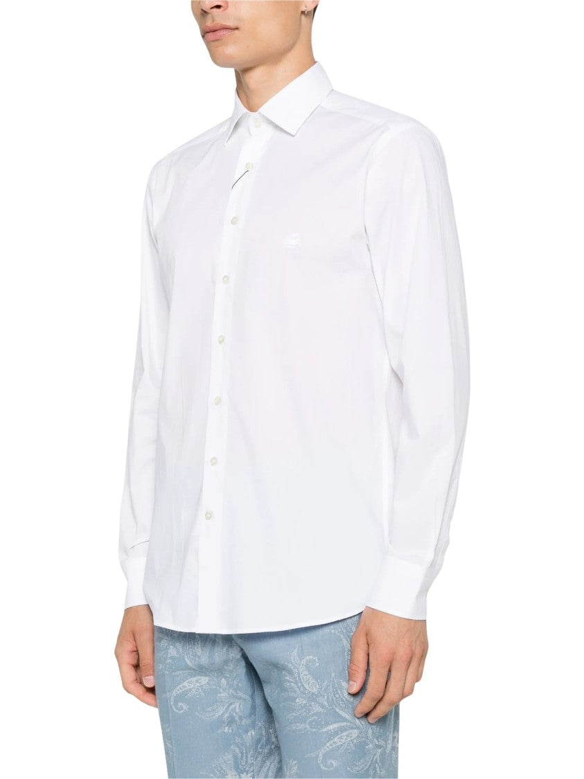 Etro Long-Sleeve Button-Up Shirt With Subtle Logo