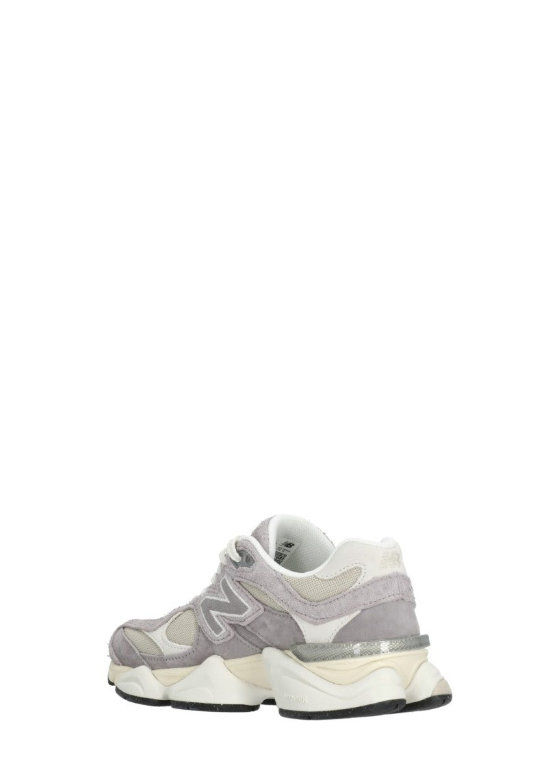 New Balance Lilac 9060 Leather-Fabric Sneakers