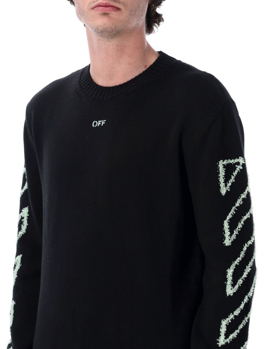 Off-White Diag Arrow Crewneck Knit Sweater