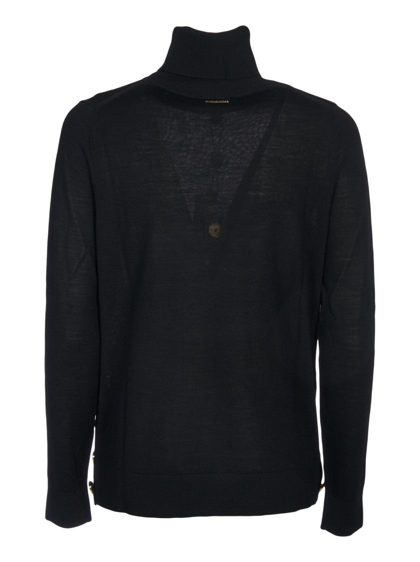 Michael Kors High Collar Black Sweater