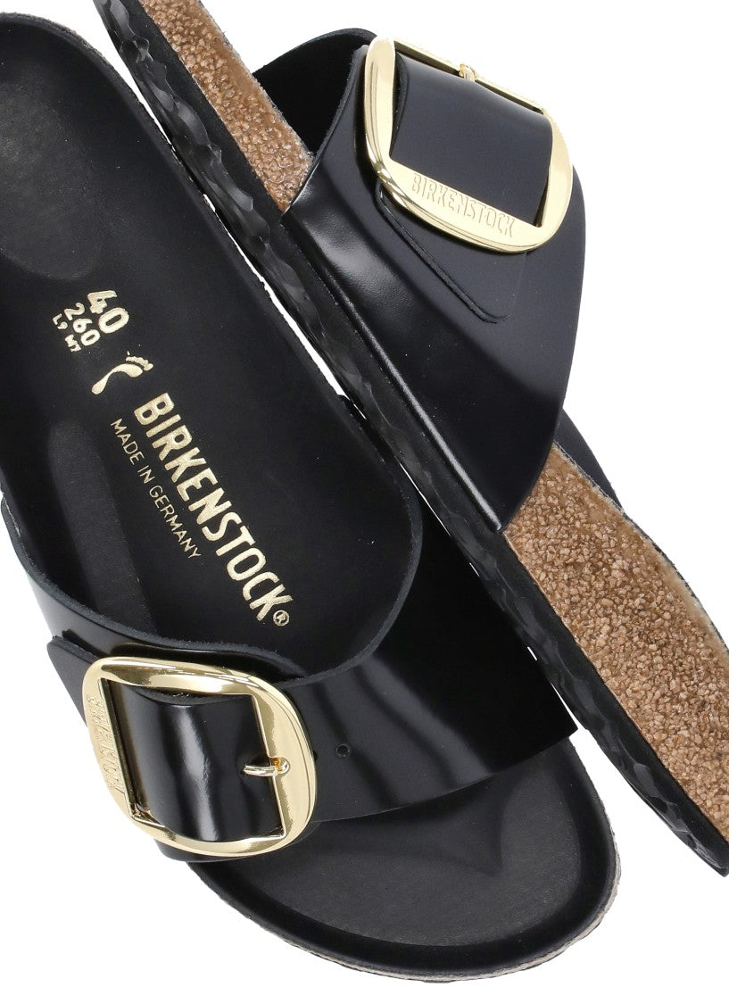 Birkenstock Brown Madrid Big Buckle Leather Sandals