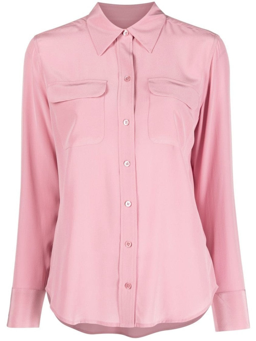 Equipment `Slim Signature` Long Sleeve Shirt