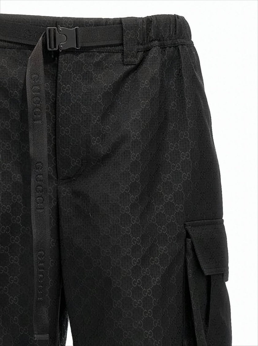 Gucci Relaxed Fit Cargo Shorts With Adjustable Waistband