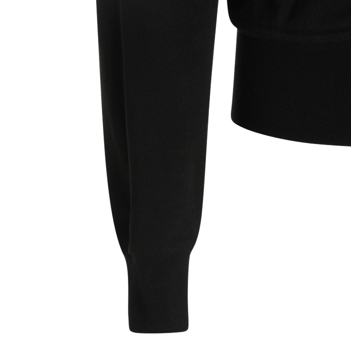 Rick Owens Asymmetrical Front-Zipper Sweater With Structured Collar