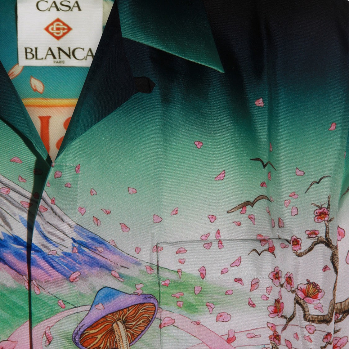 Casablanca Long-Sleeve Shirt With Surreal Japanese-Inspired Print