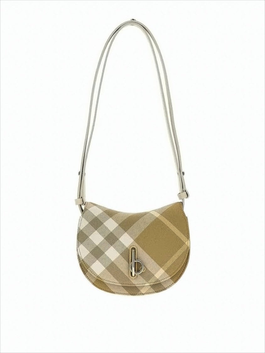 Burberry Crescent-Shaped Burberry Shoulder Bag